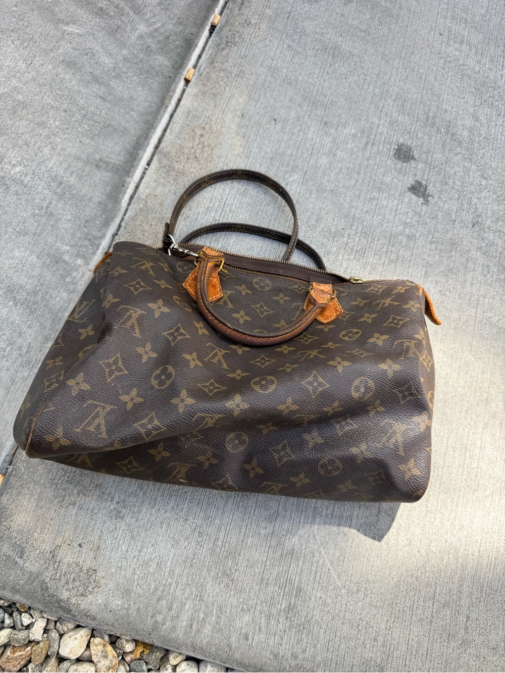 Louis Vuitton Monogram Canvas Brown Shoulder Bag
